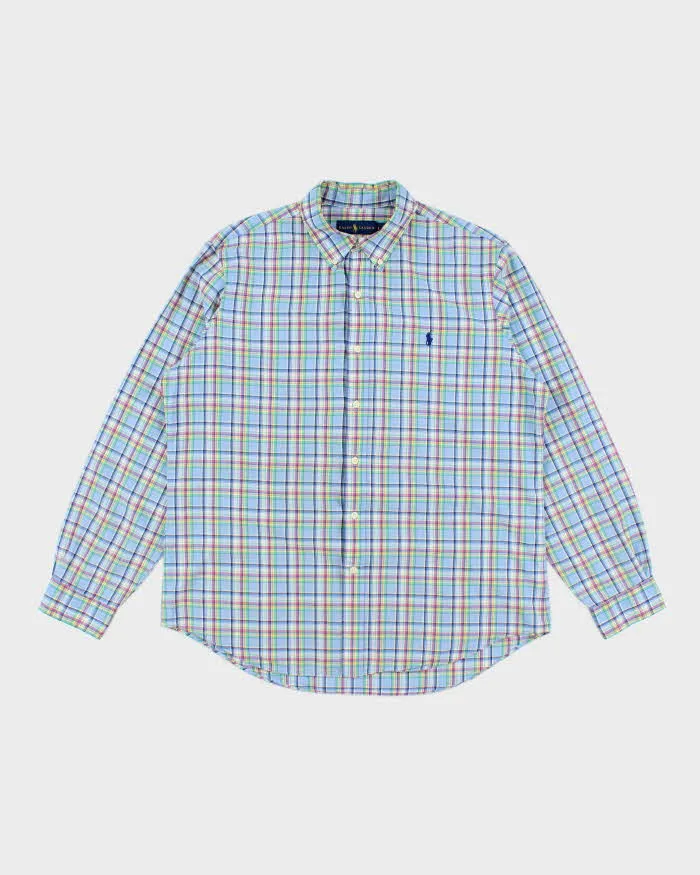 Vintage Ralph Lauren Check Long Sleeve Shirt - L sold by Rokit