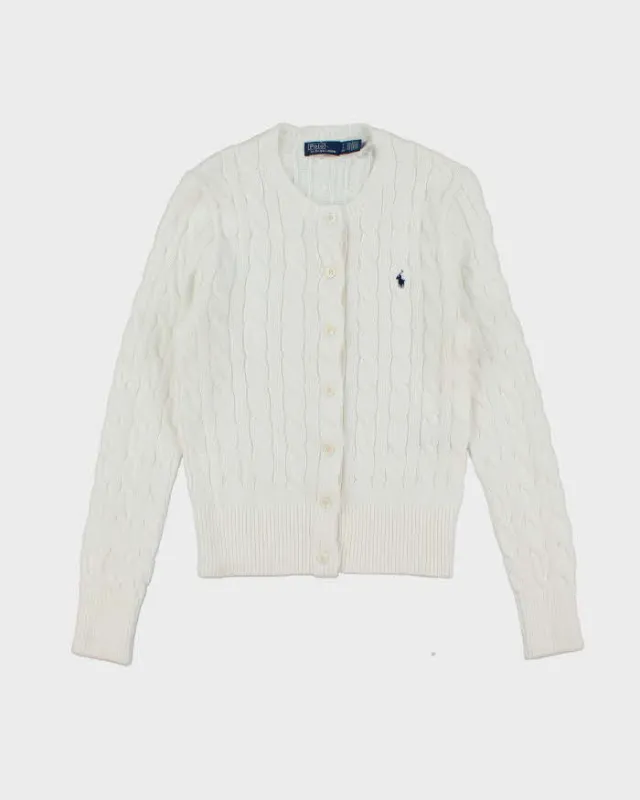 Vintage Ralph Lauren Aran Knit Cardigan - S sold by Rokit