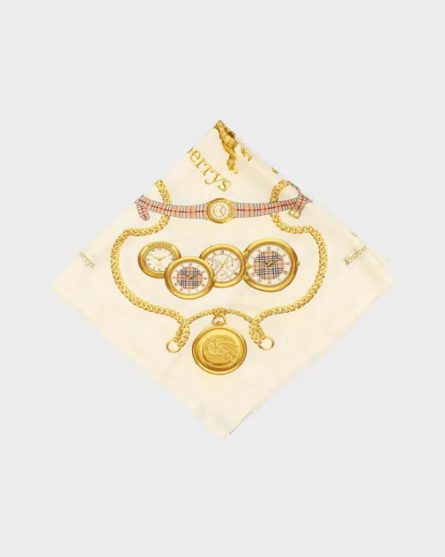 Vintage Burberry Silk Scarf made by Burberry