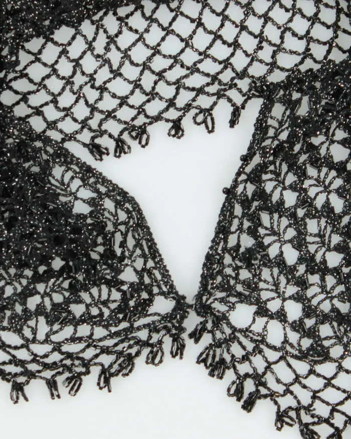 Vintage Y2k 00s Crochet Sparkly Beaded Top - S sold by Rokit product image thumbnail 5