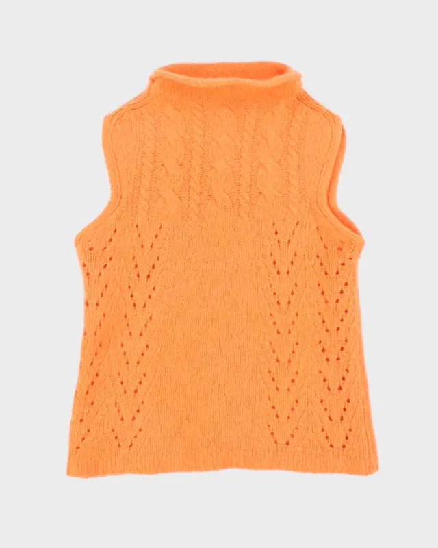 Vintage 90s Sleeveless Knit Jumper - S sold by Rokit