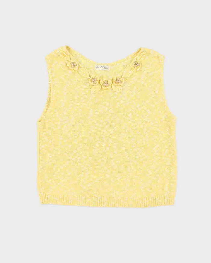 Vintage Ford Kare Beaded Sleeveless Knit Top - M sold by Rokit