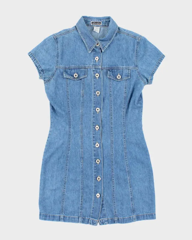 Vintage Y2k 00s Xhilaration Button-Up Denim Dress - M sold by Rokit