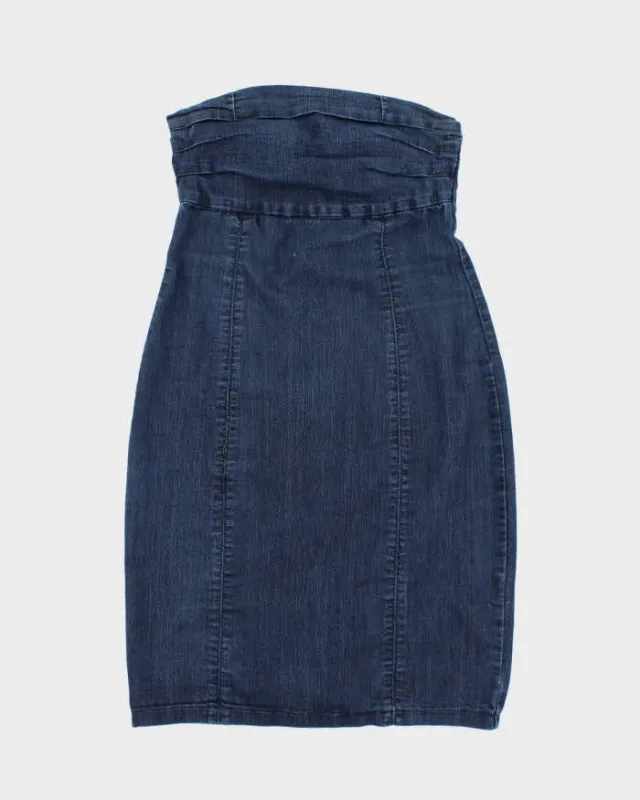 Vintage Y2k 00s Guess Sleeveless Denim Dress - S made by Guess