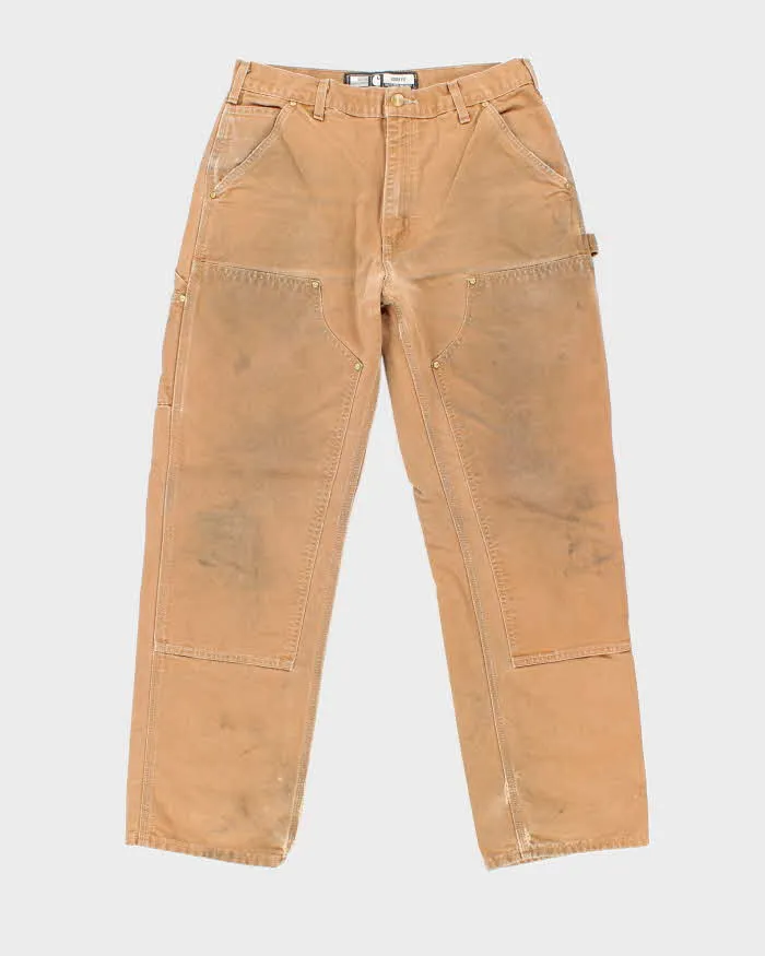 Vintage 2000's Carhartt Faded Double Knee Carpenter Trousers - W30 L30 sold by Rokit
