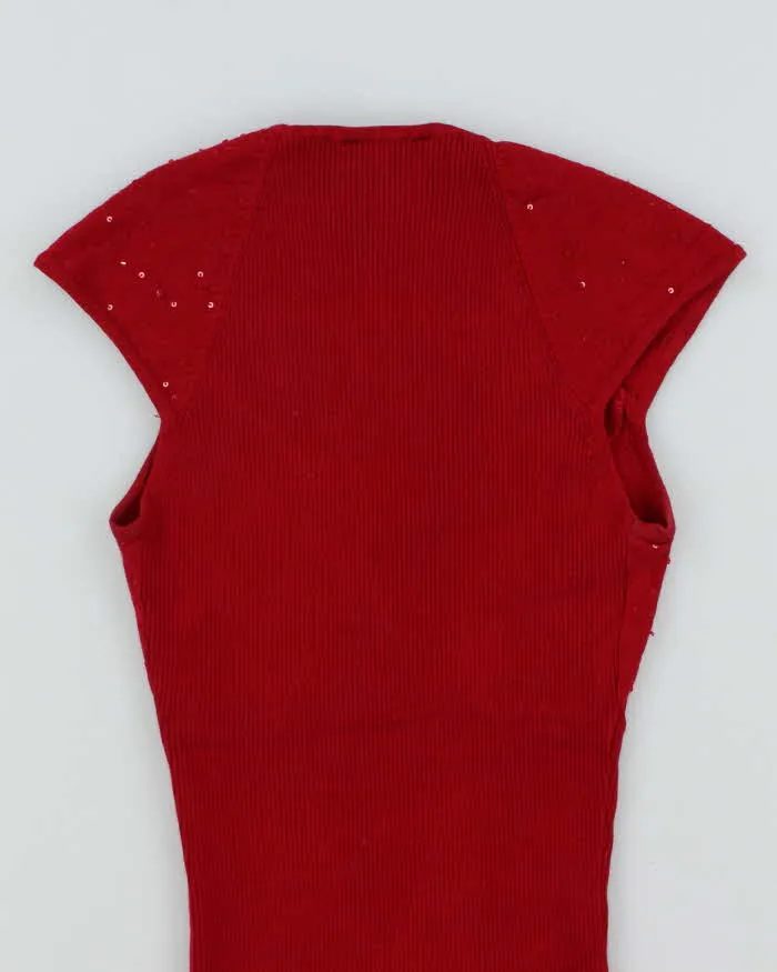 Vintage Y2k 00s Le Chateau Sequin Knit Top - S sold by Rokit product image thumbnail 4