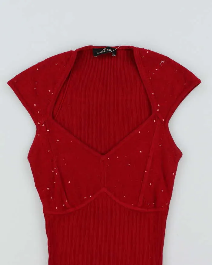 Vintage Y2k 00s Le Chateau Sequin Knit Top - S sold by Rokit product image thumbnail 3