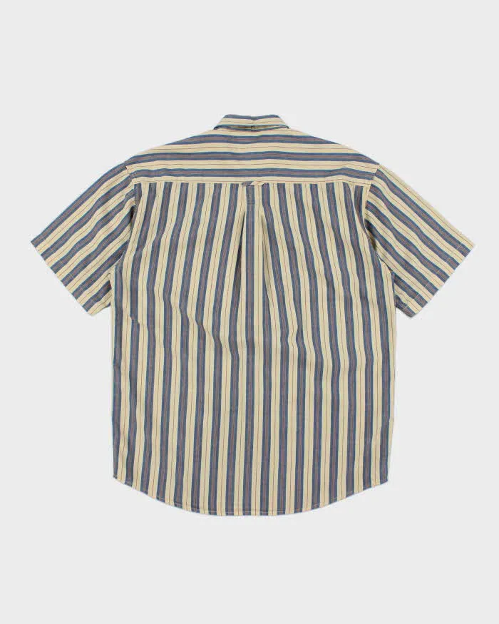 Vintage Pierre Balmain Striped Short Sleeve Shirt - L sold by Rokit product image thumbnail 2