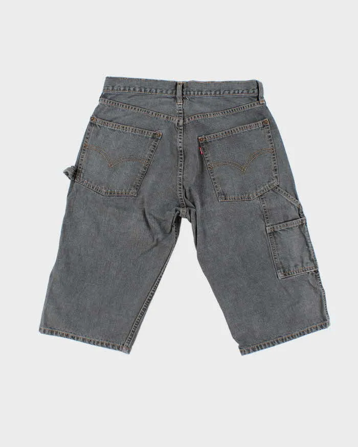 Vintage 2000's Levi's Carpenter Grey Wash Denim Shorts - W30 L15 sold by Rokit product image thumbnail 2