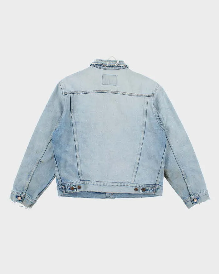Vintage 80's Levi's Orange Tab Distressed Light Wash Denim Jacket - L sold by Rokit product image thumbnail 2