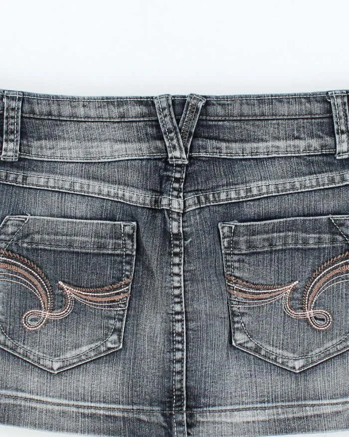 Vintage Y2k 00s Streetwear Denim Mini Skirt - M sold by Rokit product image thumbnail 4