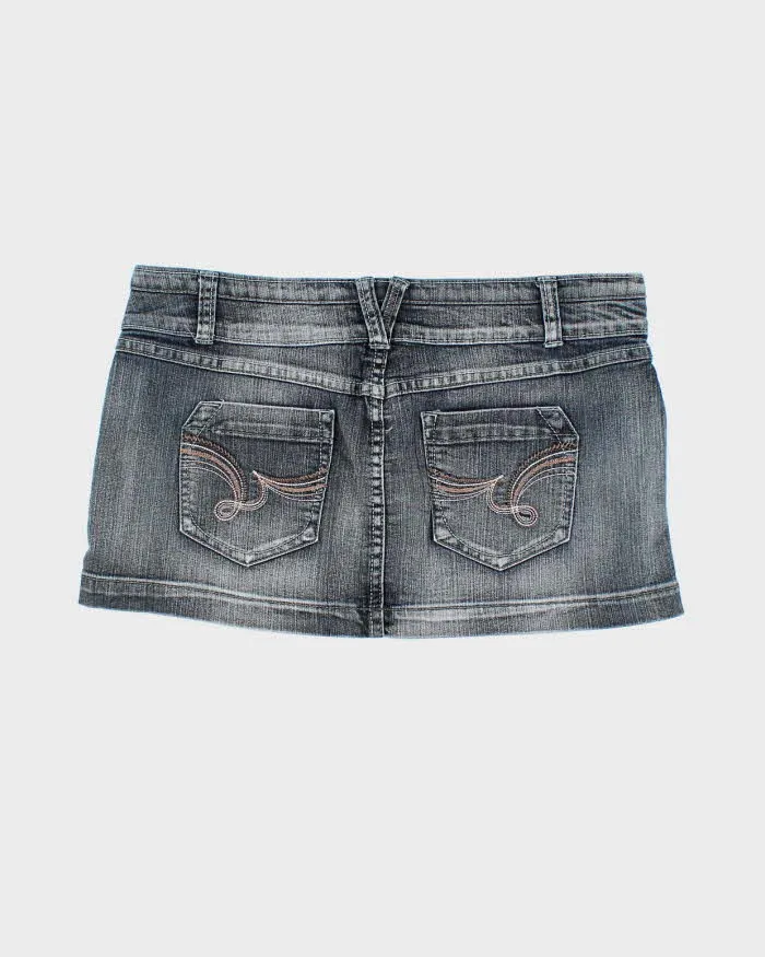 Vintage Y2k 00s Streetwear Denim Mini Skirt - M sold by Rokit product image thumbnail 2