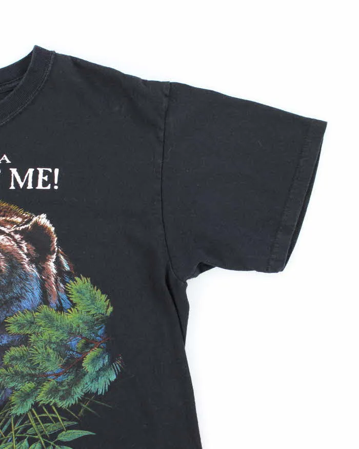 Vintage Y2K Alaska Just Bite Me Grizzly Bear Graphic T-Shirt - L sold by Rokit product image thumbnail 4