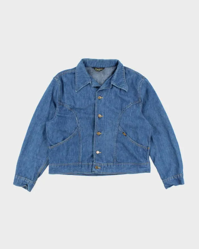 Vintage 80's Lee Medium Wash Lightweight Denim Jacket - XL sold by Rokit