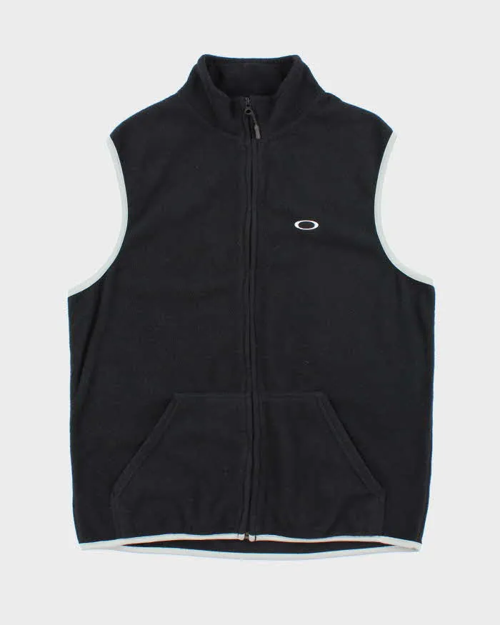 Vintage 2000's Oakley Embroidered Logo Fleece Gilet Jacket - S sold by Rokit