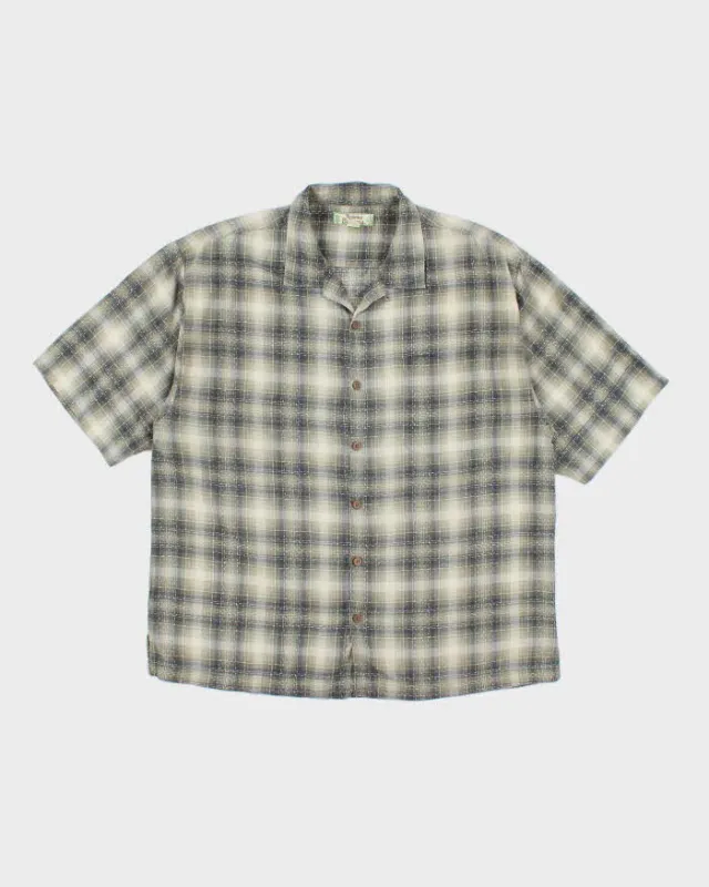 Vintage Tommy Bahama Silk Check Shirt - XL made by Tommy Bahama