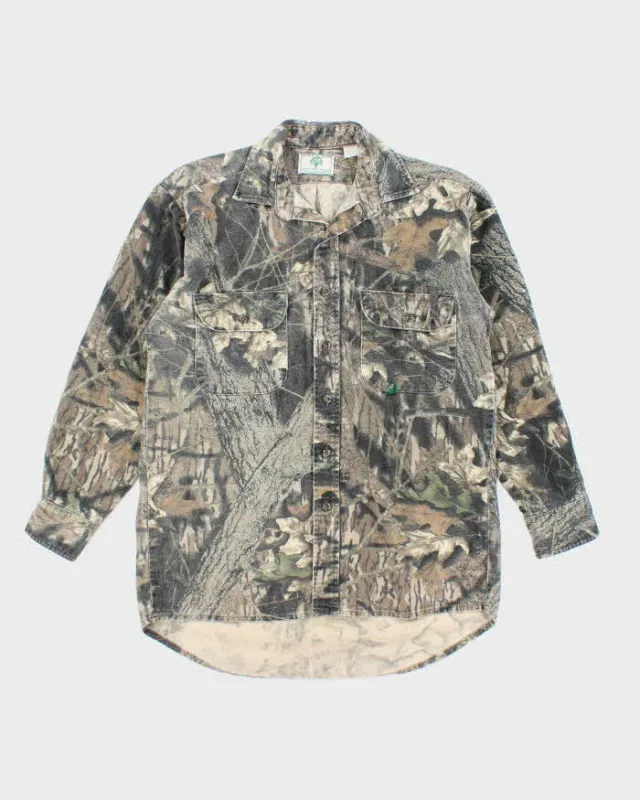 Vintage Y2K Mossy Oak Heavyweight Long Sleeve Shirt - M sold by Rokit