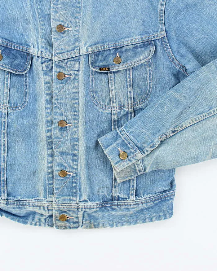 Vintage 90's Lee Oversized Faded Light Wash Denim Jacket - L sold by Rokit product image thumbnail 4