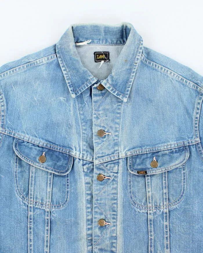 Vintage 90's Lee Oversized Faded Light Wash Denim Jacket - L sold by Rokit product image thumbnail 3