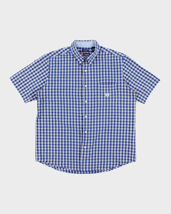 Chaps Checked Short Sleeve Short - L sold by Rokit
