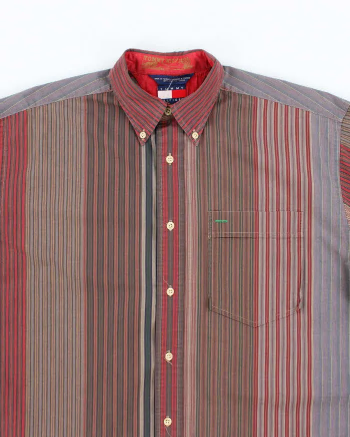Vintage Tommy Hilfiger Stripe Oversized Shirt - S sold by Rokit product image thumbnail 3