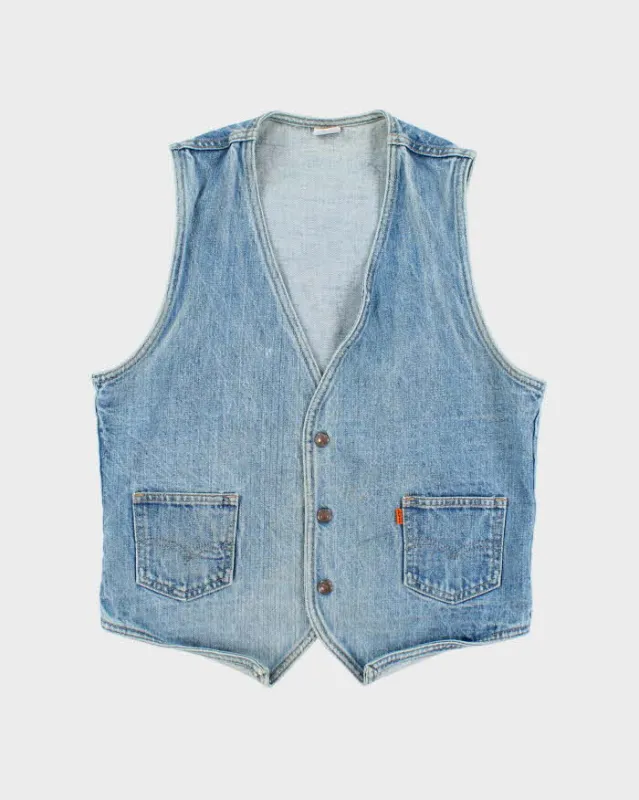 Vintage 80's Levi's Orange Tab Denim Gilet Jacket - M sold by Rokit