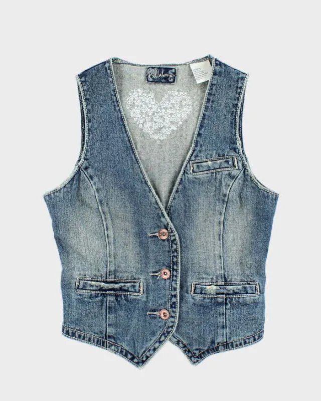 Vintage Y2k 00s Billabong Denim Waistcoat Top - M sold by Rokit