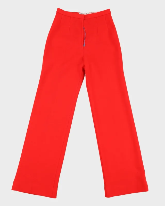 Deadstock 1970s Red Trousers - XS sold by Rokit