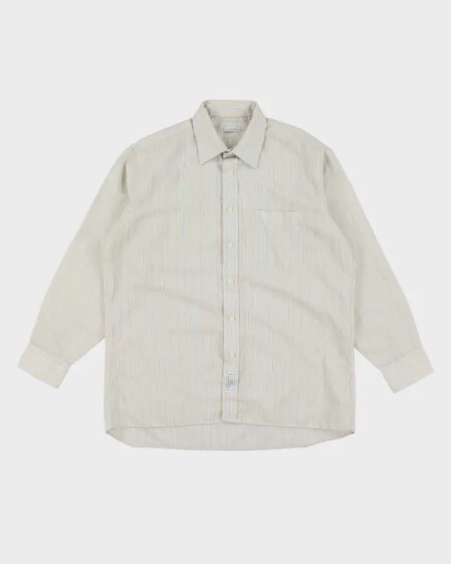 Vintage 90's Christian Dior Striped Long Sleeve Shirt - L sold by Rokit