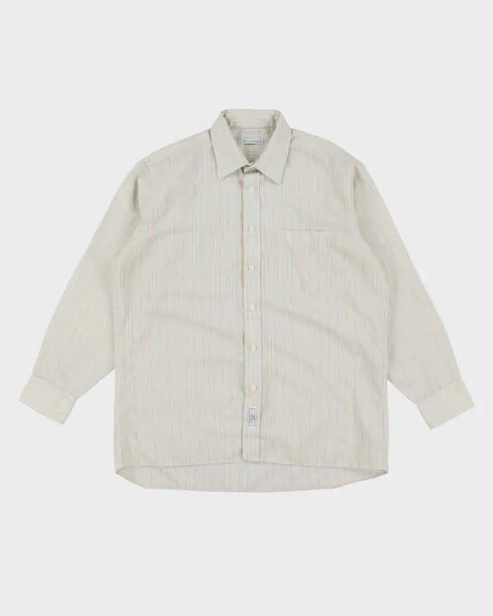 Vintage 90's Christian Dior Striped Long Sleeve Shirt - L sold by Rokit