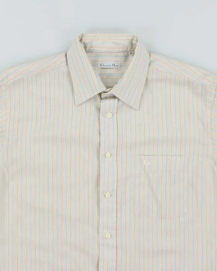 Vintage 90's Christian Dior Striped Long Sleeve Shirt - L sold by Rokit product image thumbnail 3