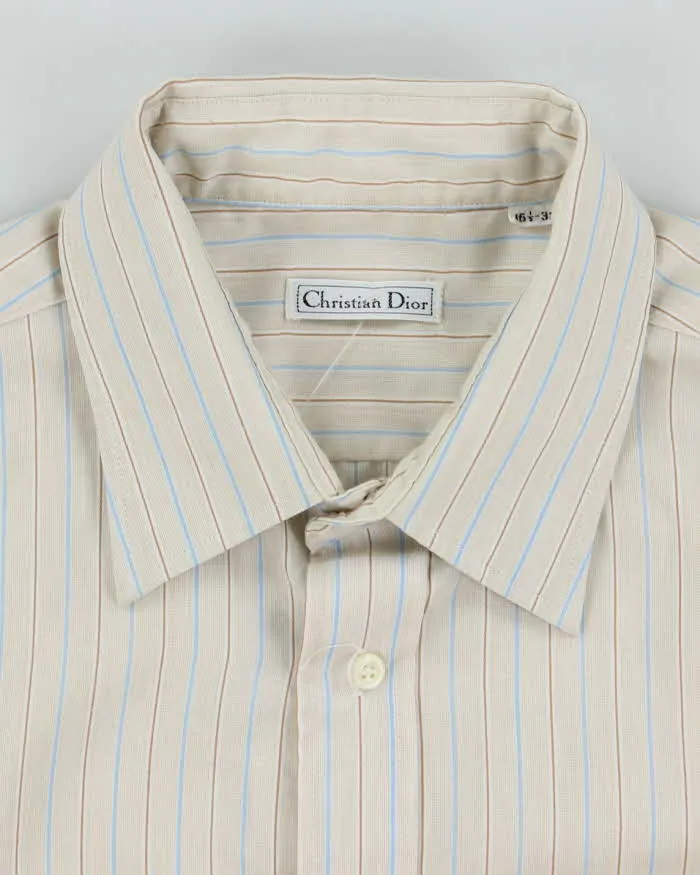Vintage 90's Christian Dior Striped Long Sleeve Shirt - L sold by Rokit product image thumbnail 5