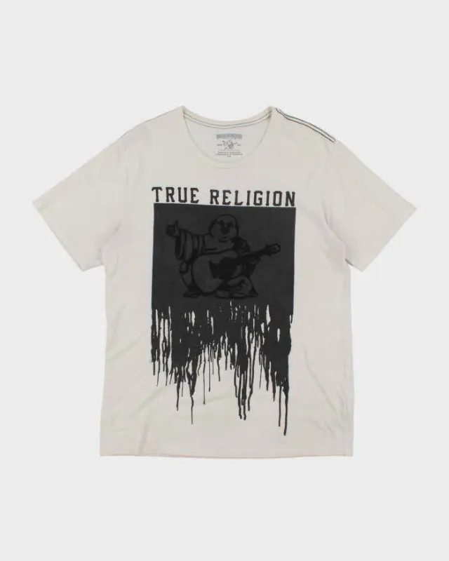 Vintage True Religion Buddha Graphic T-Shirt - L sold by Rokit