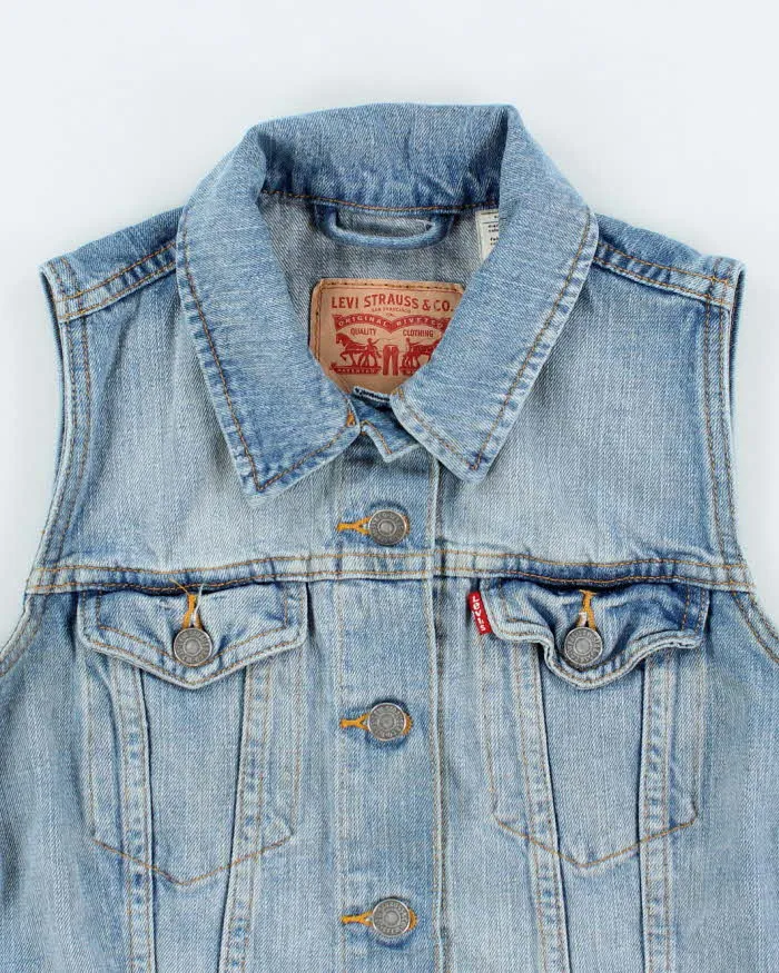 Vintage 2000's Levi's Medium Wash Denim Gilet - S sold by Rokit product image thumbnail 3