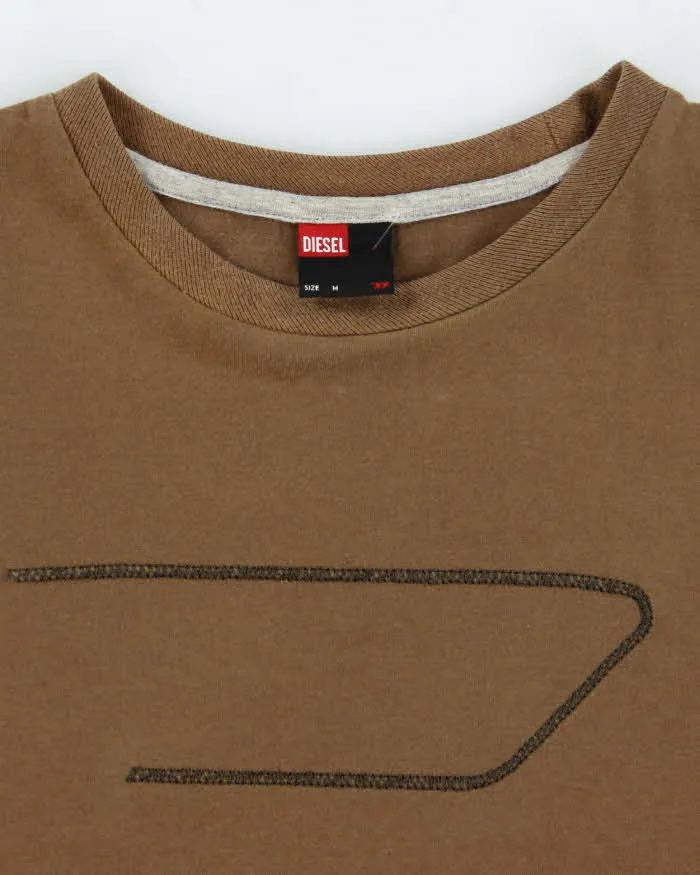 Vintage Y2K Diesel Embroidered Logo T-Shirt - M sold by Rokit product image thumbnail 5