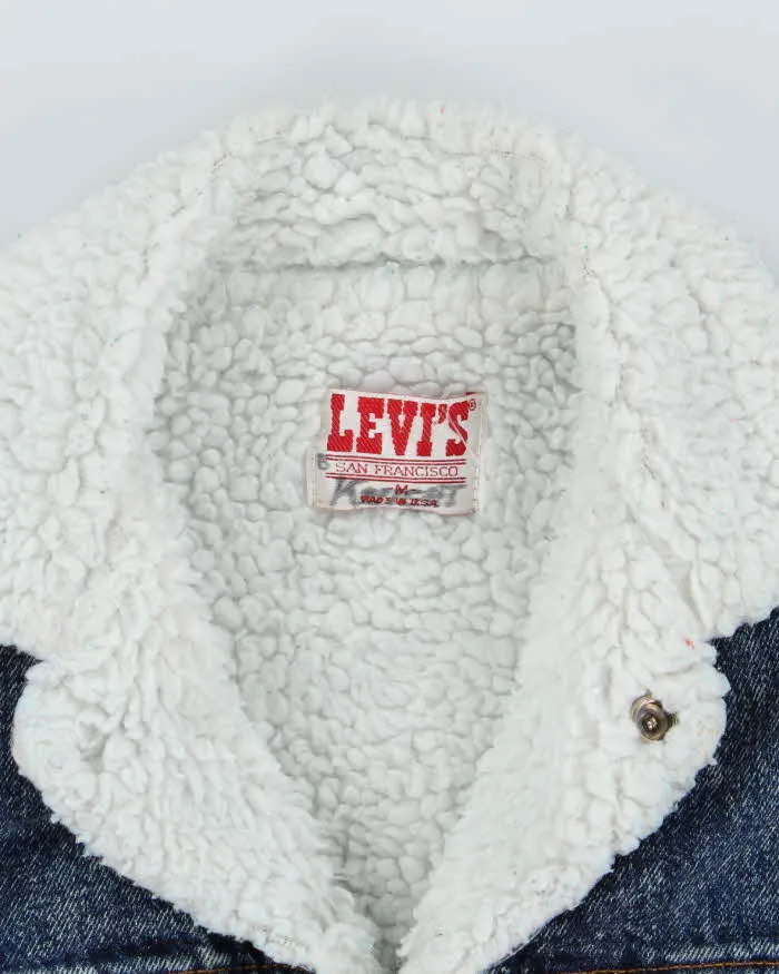 Vintage 90's Levi's Fleece Lined Stone Wash Denim Jacket - S sold by Rokit product image thumbnail 5