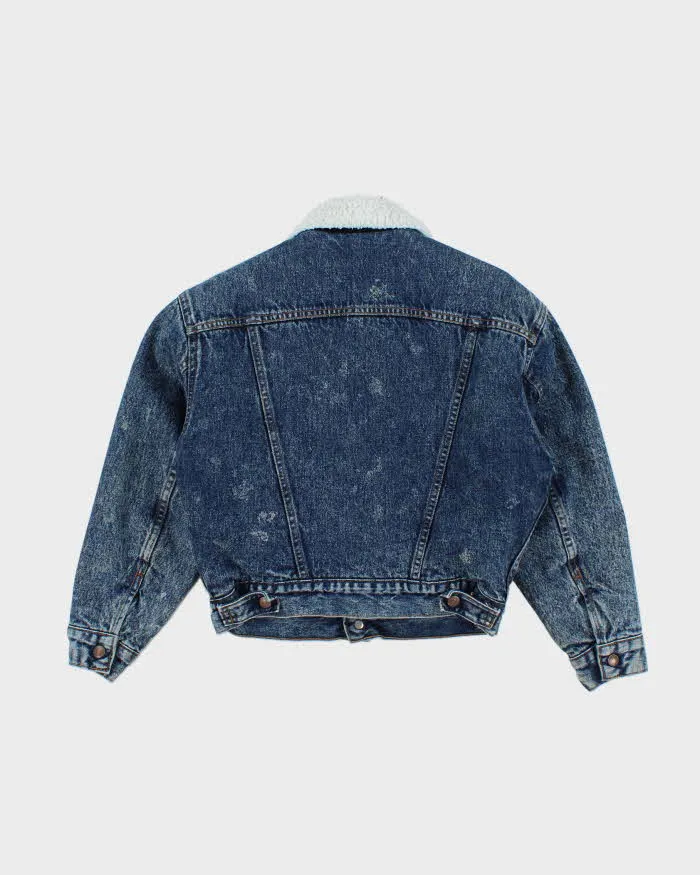 Vintage 90's Levi's Fleece Lined Stone Wash Denim Jacket - S sold by Rokit product image thumbnail 2