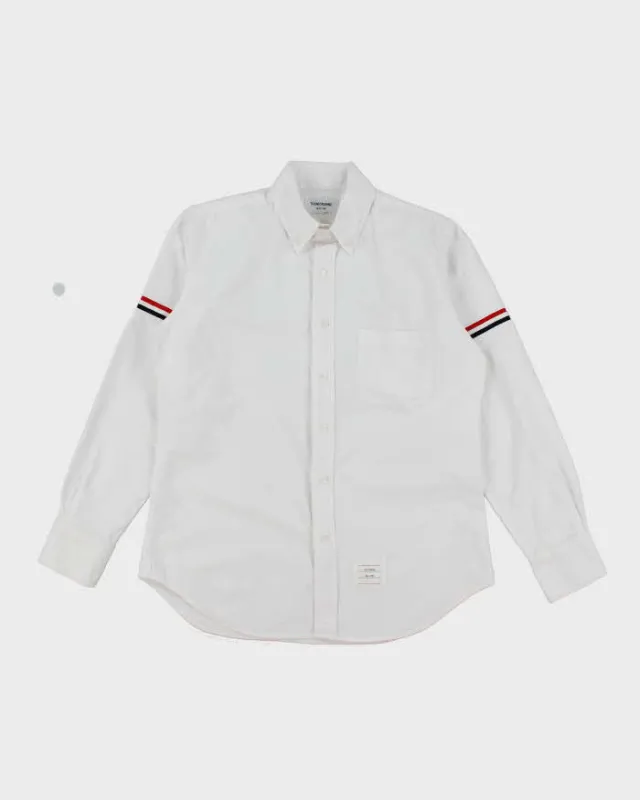 Vintage Thom Browne Striped Sleeve Button Up Shirt - L sold by Rokit