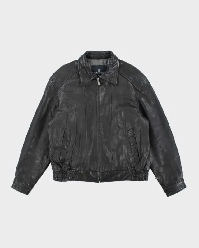 Vintage London Fog Leather Jacket - L sold by Rokit