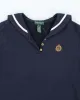 00s Ralph Lauren Sailor Collar Quarter Button Sweatshirt - L sold by Rokit