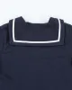 00s Ralph Lauren Sailor Collar Quarter Button Sweatshirt - L sold by Rokit