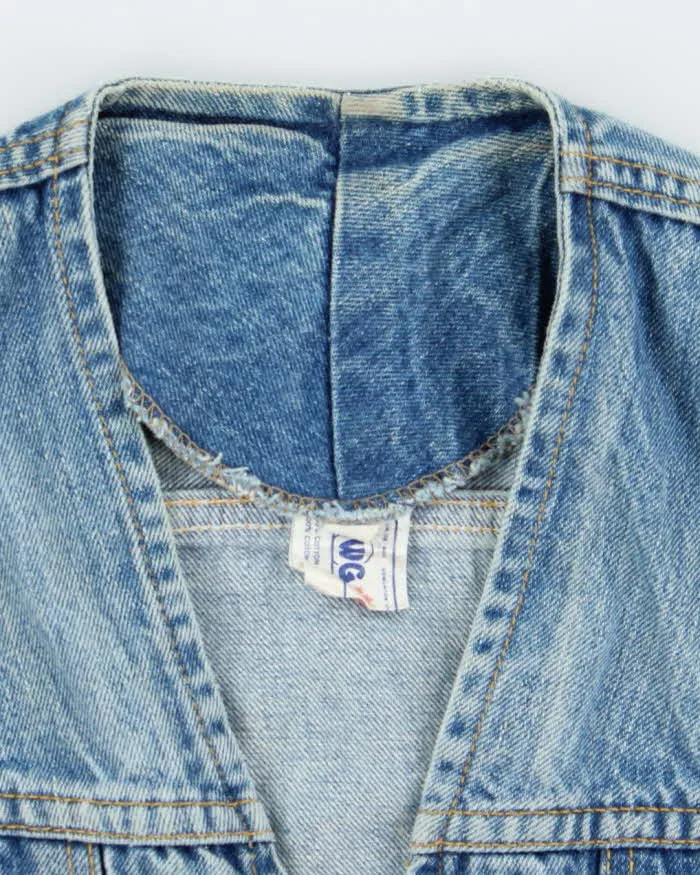 Vintage 80's GWG Light Wash Faded Denim Gilet Jacket - M sold by Rokit product image thumbnail 5