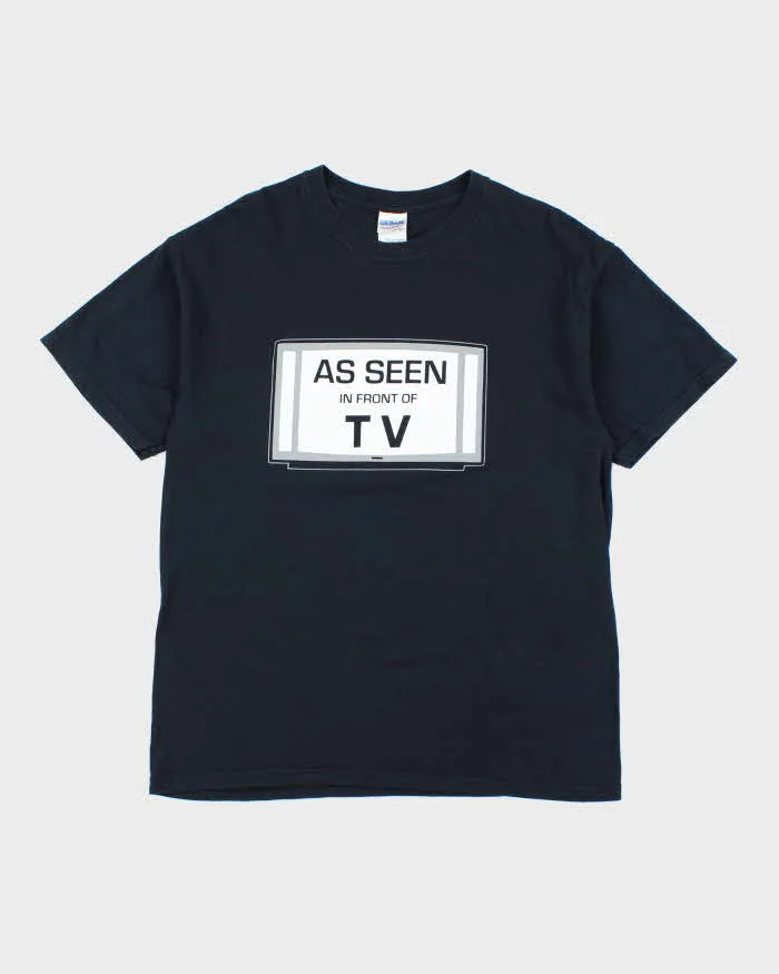 Vintage Y2K As Seen In Front Of TV Comedy Graphic T-Shirt - L sold by Rokit