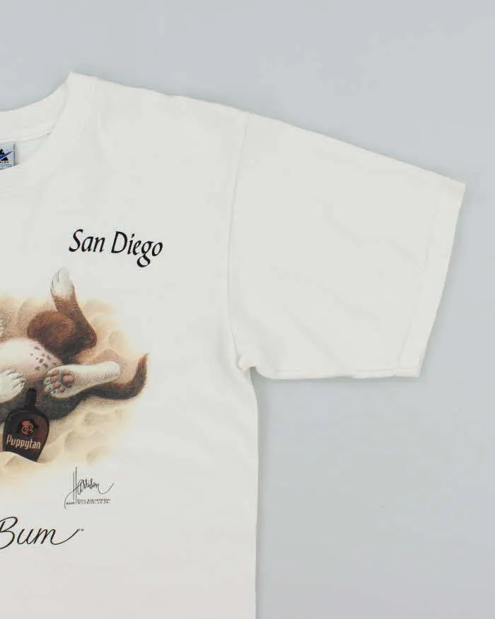Vintage 90's Dan Diego Puppy Dog Graphic T-Shirt - L sold by Rokit product image thumbnail 4