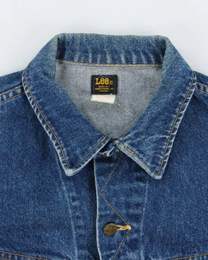 Vintage 90's Lee Dark Wash Boxy Denim Jacket - L sold by Rokit product image thumbnail 5