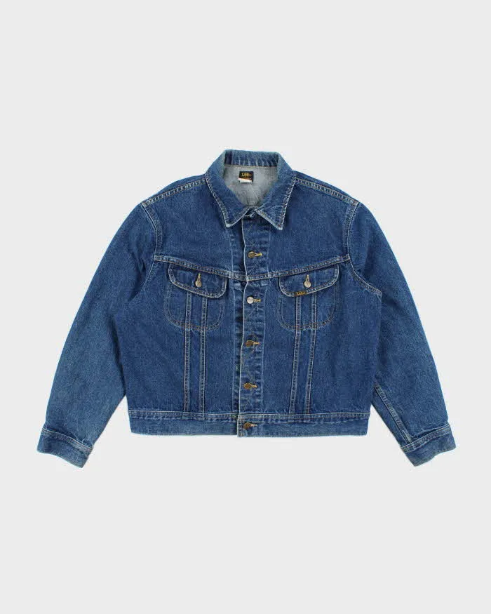 Vintage 90's Lee Dark Wash Boxy Denim Jacket - L sold by Rokit