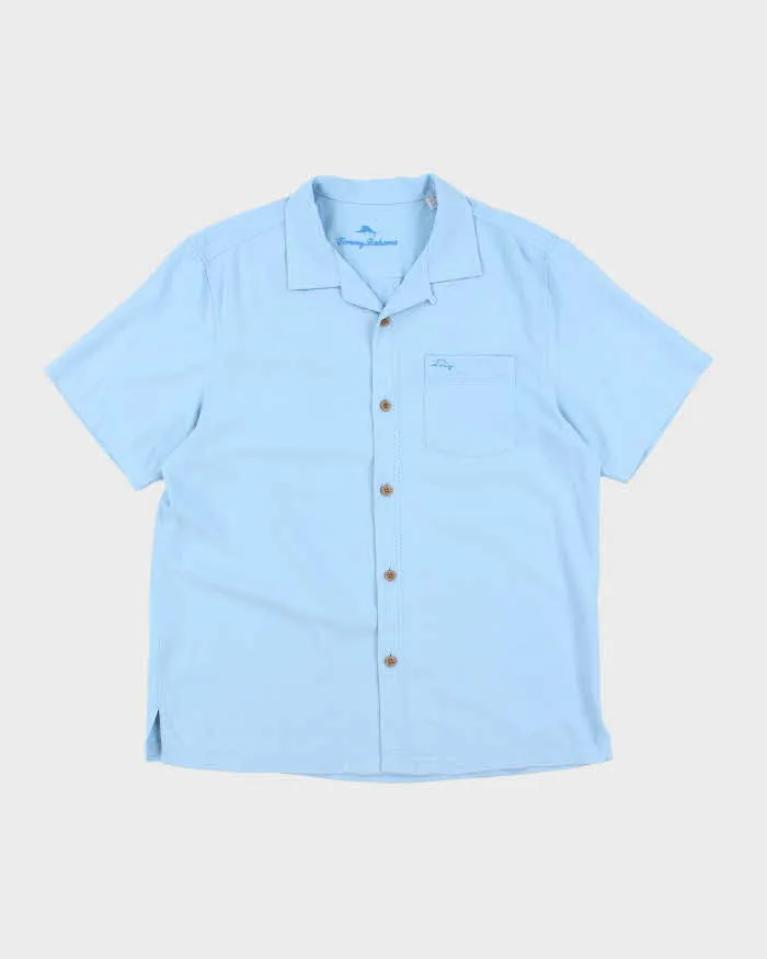 Vintage Tommy Bahama Plain Silk Hawaiian Shirt - L sold by Rokit