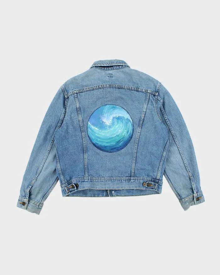 Vintage 90's Lee Faded Medium Wash Denim Jacket - M sold by Rokit product image thumbnail 2