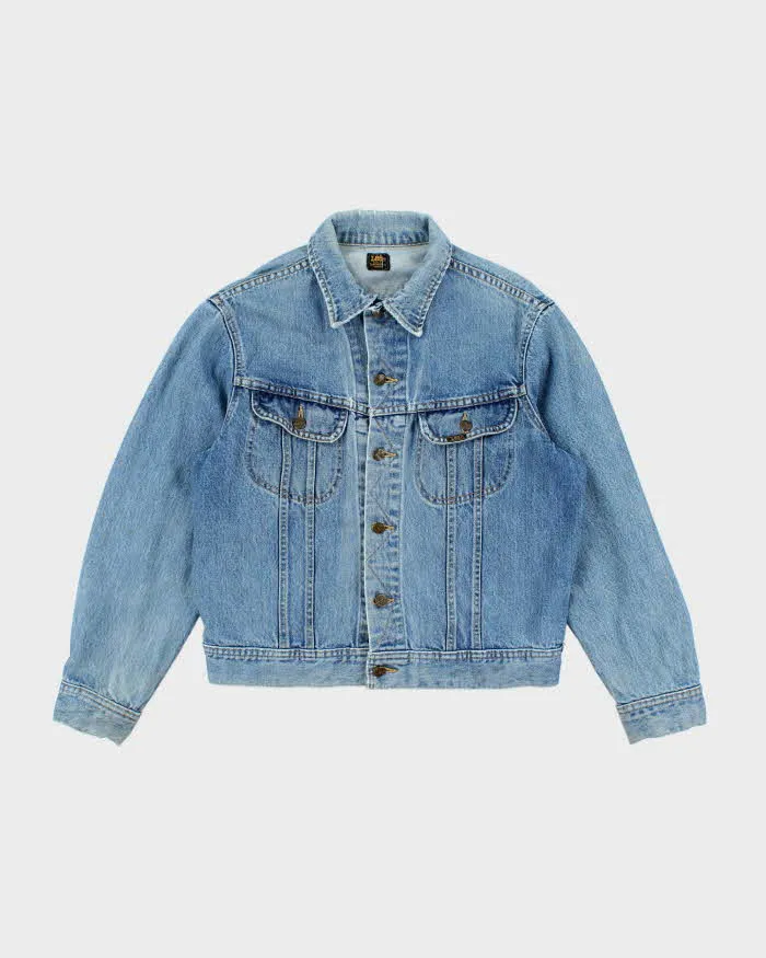 Vintage 90's Lee Faded Medium Wash Denim Jacket - M sold by Rokit