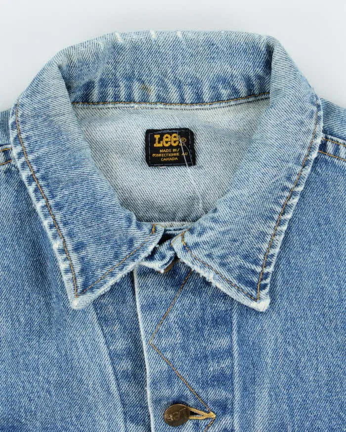 Vintage 90's Lee Faded Medium Wash Denim Jacket - M sold by Rokit product image thumbnail 5